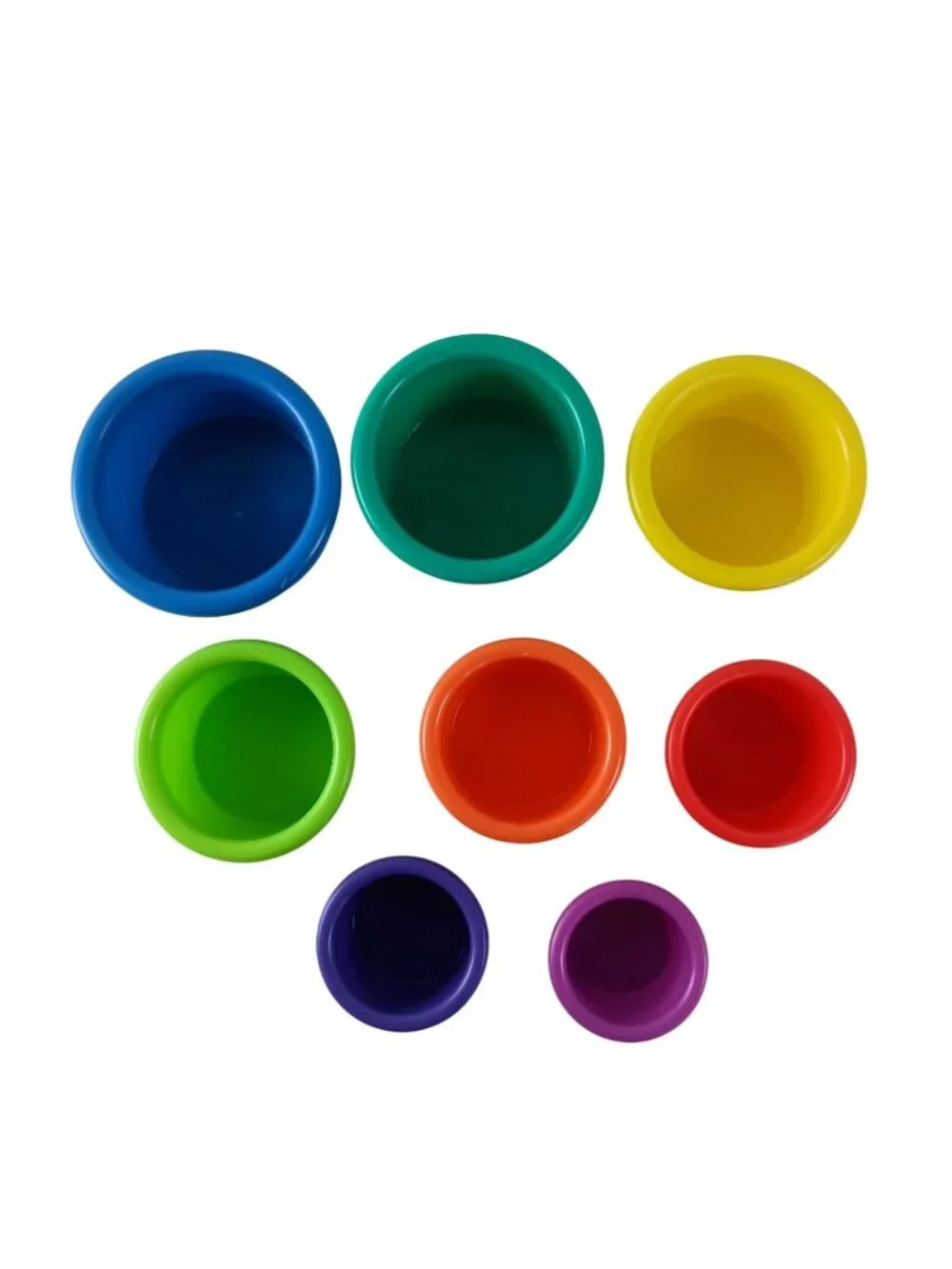 The First Years Stackable Colorful Count 8 Cups Baby Water Toy Bath